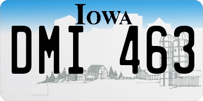 IA license plate DMI463