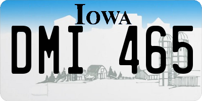 IA license plate DMI465