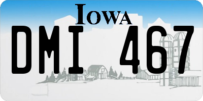 IA license plate DMI467