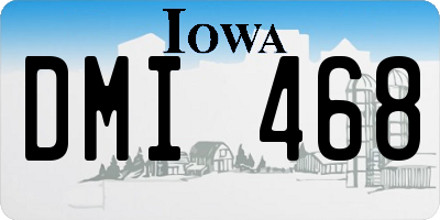 IA license plate DMI468