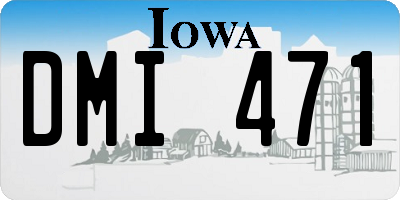IA license plate DMI471