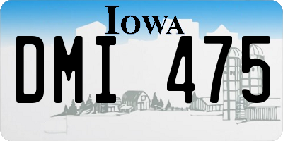 IA license plate DMI475