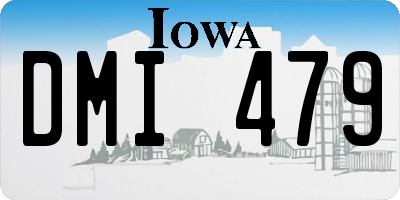 IA license plate DMI479
