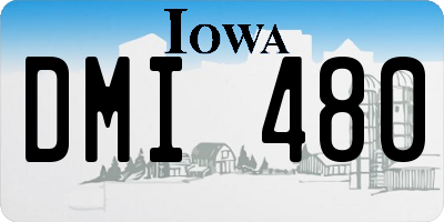 IA license plate DMI480