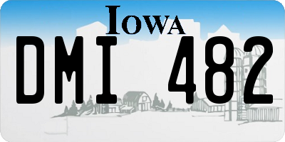 IA license plate DMI482