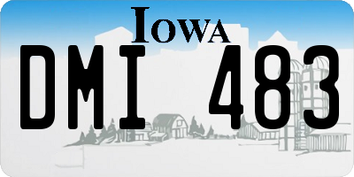 IA license plate DMI483