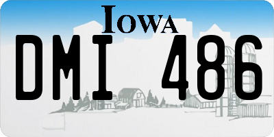 IA license plate DMI486