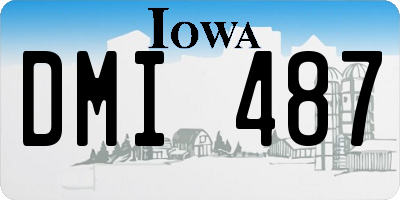 IA license plate DMI487
