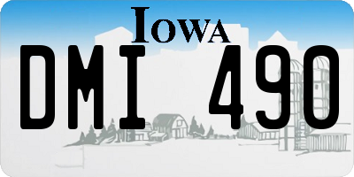 IA license plate DMI490