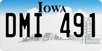 IA license plate DMI491