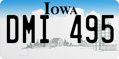 IA license plate DMI495