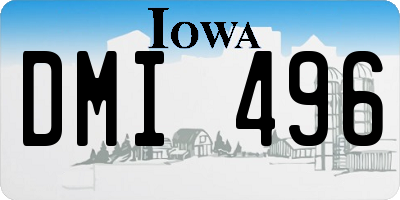 IA license plate DMI496