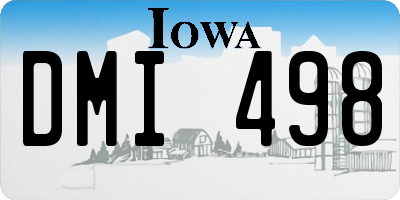IA license plate DMI498