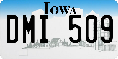 IA license plate DMI509