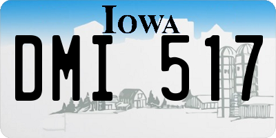 IA license plate DMI517