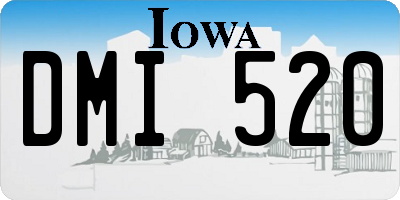 IA license plate DMI520