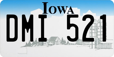 IA license plate DMI521
