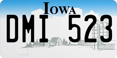 IA license plate DMI523
