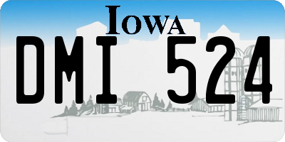IA license plate DMI524