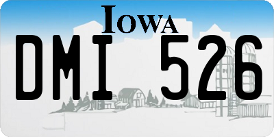 IA license plate DMI526