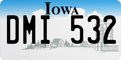 IA license plate DMI532