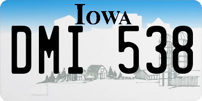 IA license plate DMI538