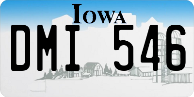IA license plate DMI546
