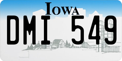 IA license plate DMI549