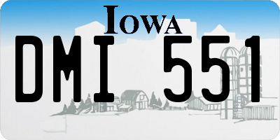 IA license plate DMI551
