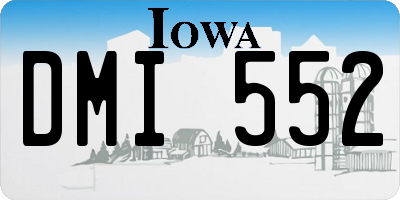 IA license plate DMI552