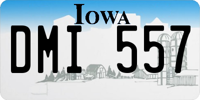 IA license plate DMI557