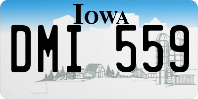 IA license plate DMI559