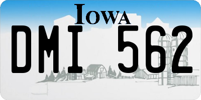 IA license plate DMI562