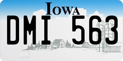 IA license plate DMI563