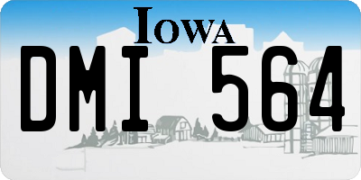 IA license plate DMI564