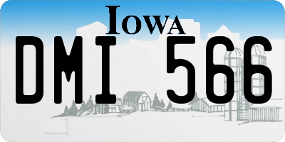 IA license plate DMI566
