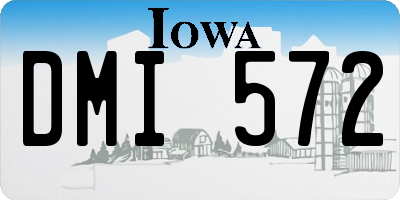 IA license plate DMI572