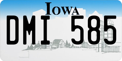 IA license plate DMI585