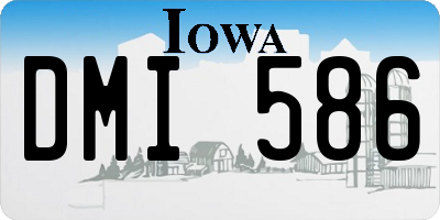 IA license plate DMI586