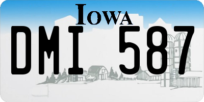 IA license plate DMI587