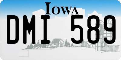 IA license plate DMI589