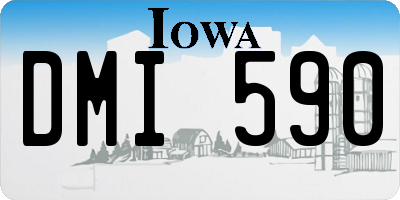 IA license plate DMI590