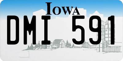 IA license plate DMI591