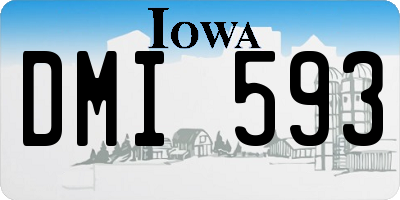 IA license plate DMI593