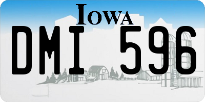 IA license plate DMI596