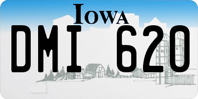 IA license plate DMI620