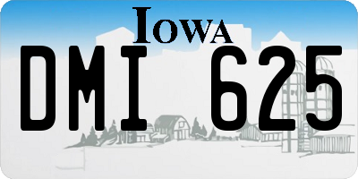 IA license plate DMI625