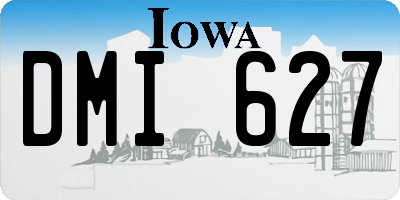 IA license plate DMI627