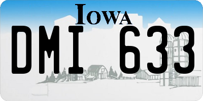 IA license plate DMI633