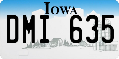 IA license plate DMI635
